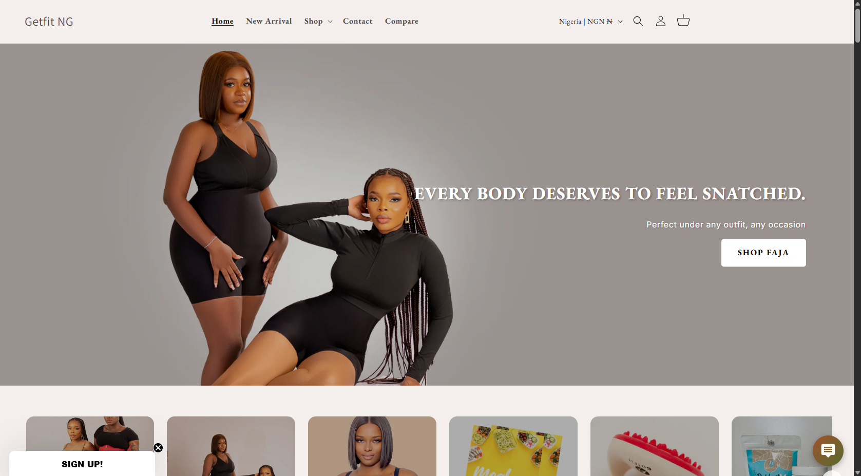 GetFit website screenshot